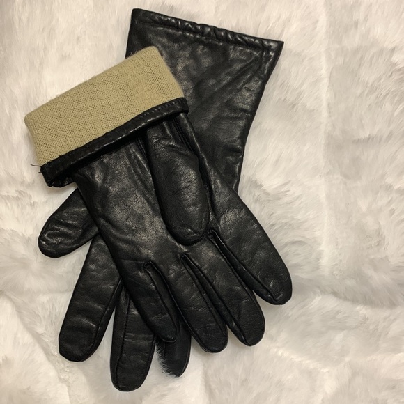 🧤Vintage Black leather gloves 🧤 - Picture 1 of 4